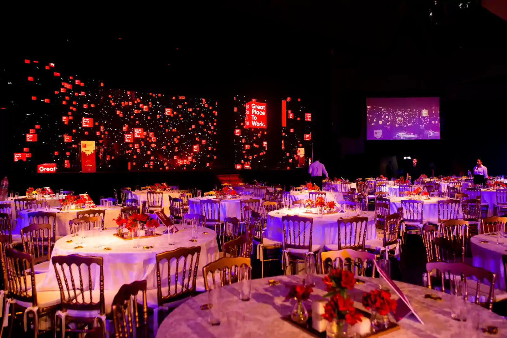 Vivo Rio concert venue with large stage, dramatic lighting, and packed audience